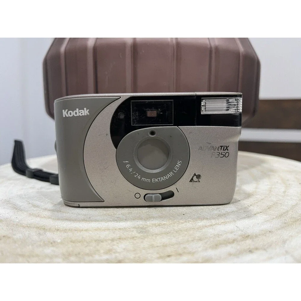 Kodak Advantix F350 APS Film Camera 24mm Ektanar Lens Point & Shoot Untested